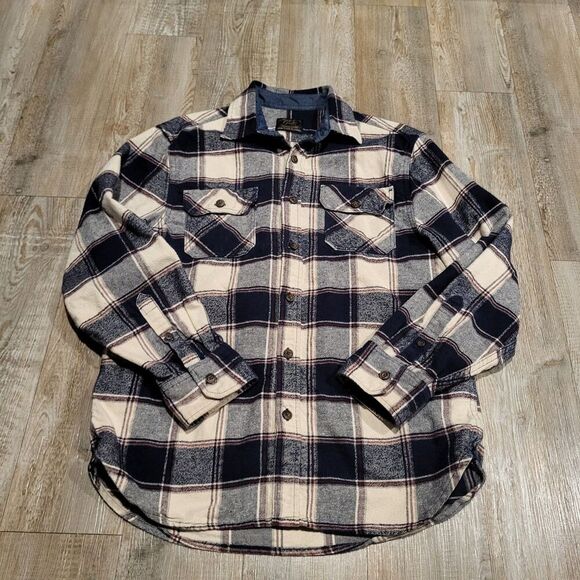 Jach's New York MFG Heritage Flannel Long Sleeve Shirt Men's Size Large - Picture 1 of 9